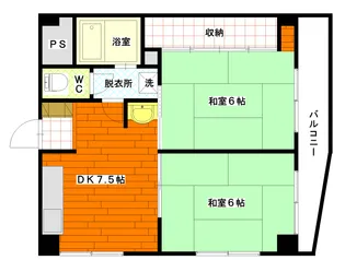 コーポなかの3【3階】の間取り