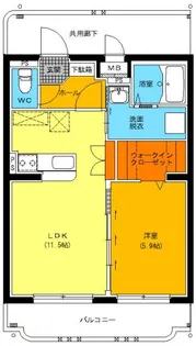 ユーミー金色【2階】の間取り