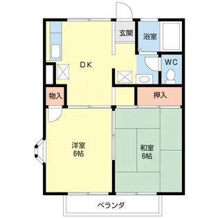 セジュールHONMA【1階】の間取り
