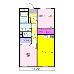 テラスファーナウ【2階】の間取り