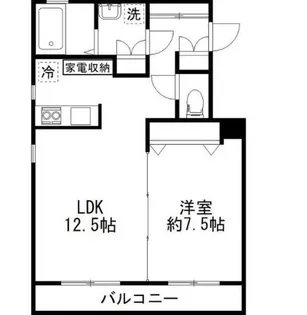 カルディアII西馬込【3階】の間取り