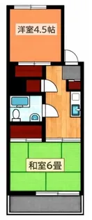 コーポ松岡【1階】の間取り