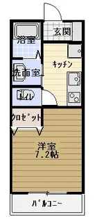 レジデンスK弐番館【2階】の間取り