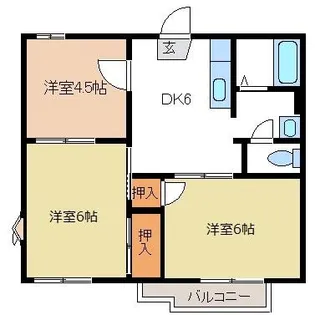 フレグランスB【1階】の間取り