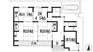 兵庫県宝塚市野上4【一戸建】の間取り
