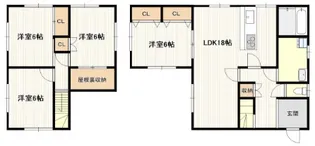 広島県広島市佐伯区杉並台【一戸建】の間取り