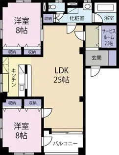 群馬県前橋市元総社町【マンション】の間取り