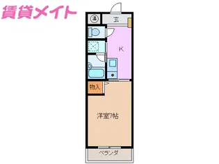 ラフォーレ別名【2階】の間取り