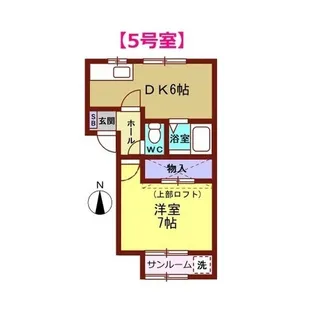 プチハイム【1階】の間取り