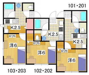 ピア東照宮【2階】の間取り