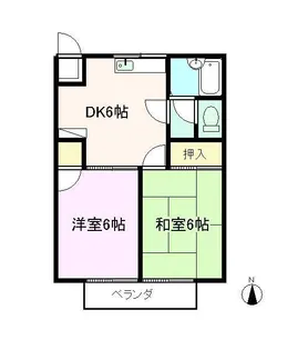 コーポ内田【2階】の間取り