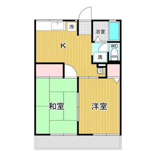 シティハイムウィング【2階】の間取り