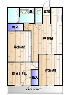 ドミール石川【2階】の間取り