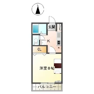 プレステージ1107【2階】の間取り