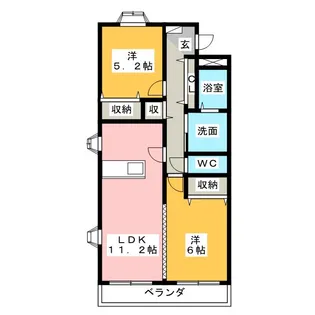MO-VII【3階】の間取り