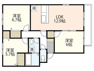3LDKの間取り画像