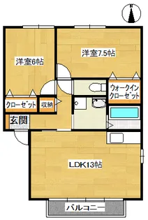 ソレイユ2番館【2階】の間取り