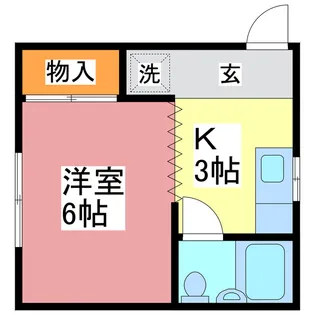 ビレッジ国高 B棟【2階】の間取り
