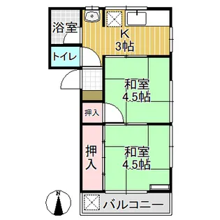 コーポ藤【2階】の間取り