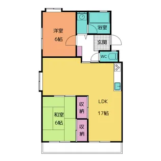 ハイツキマタ【4階】の間取り