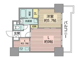 ティアラタワー中島倶楽部【8階】の間取り