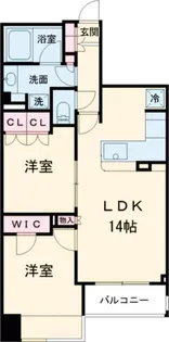 サングランデ八王子【4階】の間取り