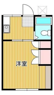 安田コーポ2号棟【2階】の間取り