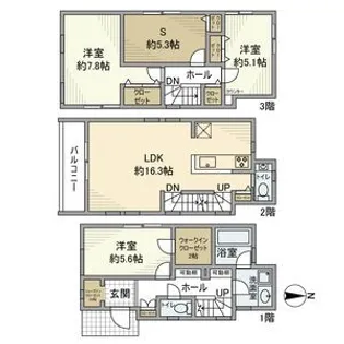 神奈川県海老名市東柏ケ谷6【一戸建】の間取り