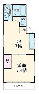 アイリス【2階】の間取り