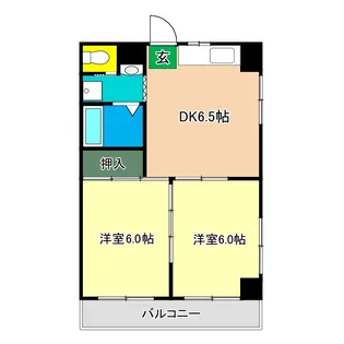 高知県高知市高須新町3【マンション】の間取り