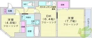 アネシス泉中央【5階】の間取り