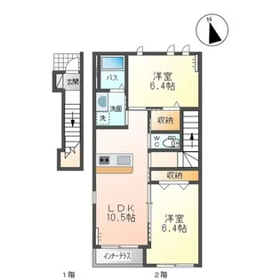 エシェルタKS【2階】の間取り