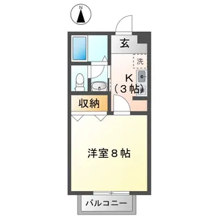 アイリス今伊勢【1階】の間取り