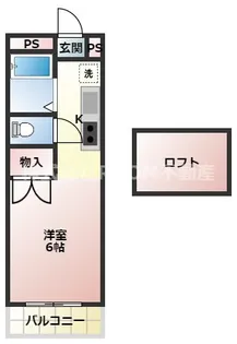 メイプルコート広原【1階】の間取り