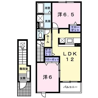 ノイ・ブリーゼC【2階】の間取り