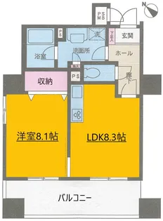 ライオンズマンション大和第5【5階】の間取り