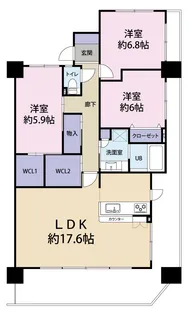 Fステージ泊【10階】の間取り