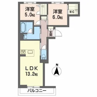 グレースいわき【3階】の間取り