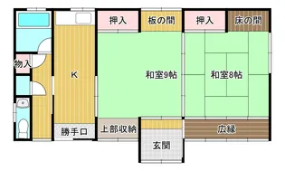 福島県会津若松市山鹿町【一戸建】の間取り