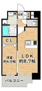 プレサンスOSAKA姫里ヴィオン【10階】の間取り