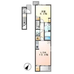 ルピナス 神戸 B【2階】の間取り