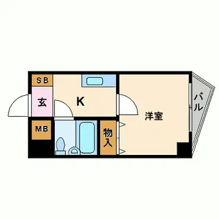 ブリッヂガーデン那古野【7階】の間取り