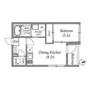 ハーモニーテラス住吉II【1階】の間取り
