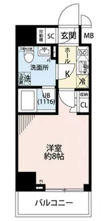 東京都江東区千田【マンション】の間取り