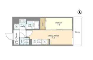 東京都江東区森下4【マンション】の間取り