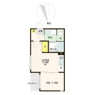 GREEN ACE II【3階】の間取り