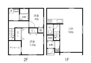 BEAMS富岡II【1階】の間取り