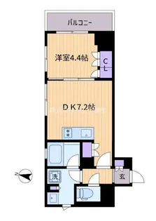 オープンレジデンシア笹塚【15階】の間取り