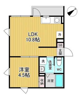 BeRoom池田山【2階】の間取り