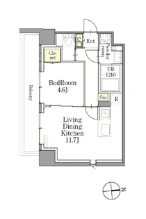 CLASSEUM(クラシアム)仙台新寺通【4階】の間取り
